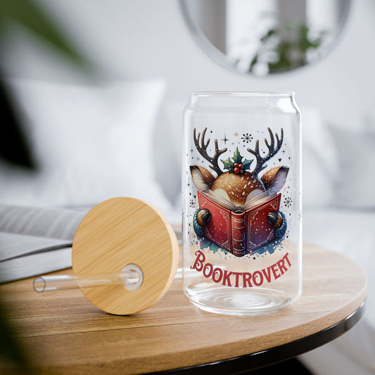 Booktrovert Glass Cup