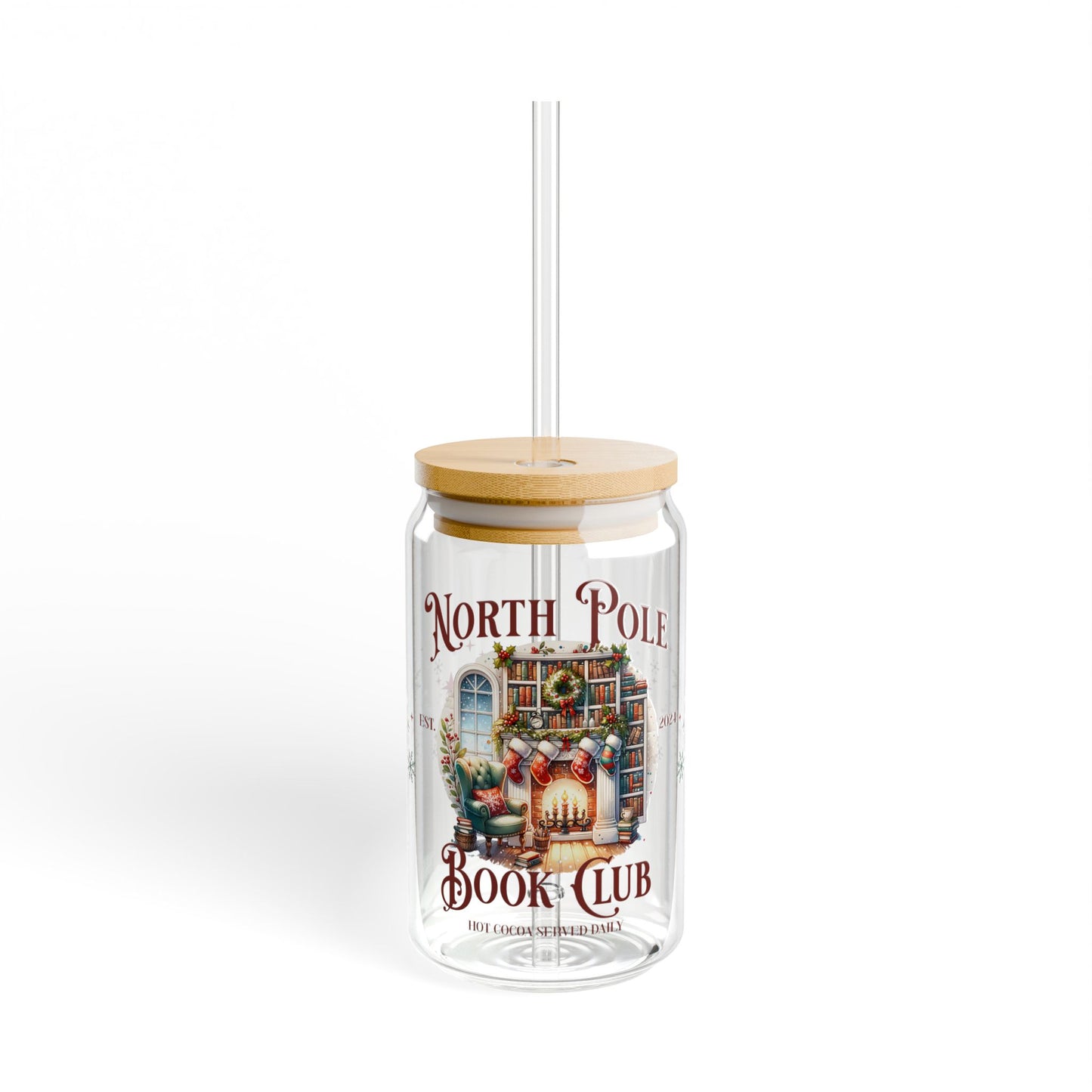 Book Club Fireplace Glass cup